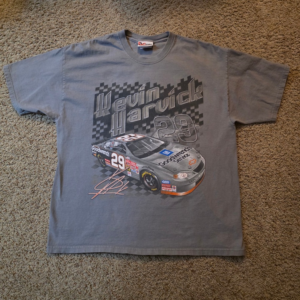 Chase Authentics Kevin Harvick‎ 29 Goodwrench Racing Graphic Tee Mens XL Grey